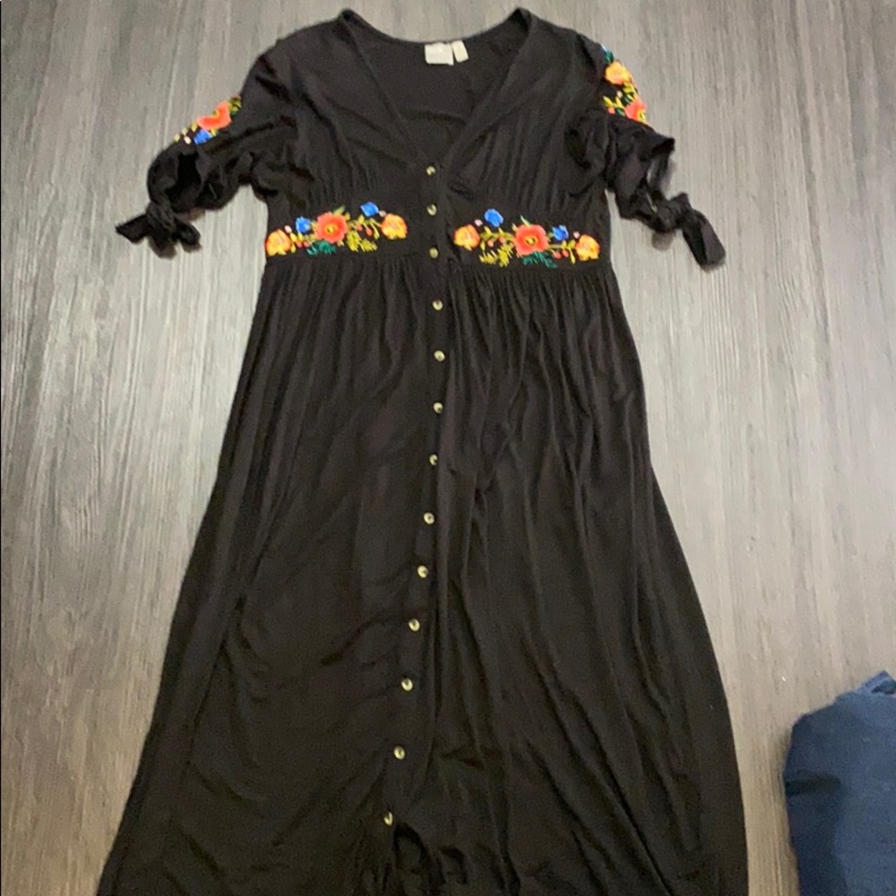 ASOS embroidered maternity dress
